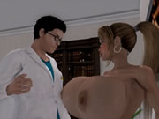 Animasi 3D - Dokter dan perawat berdada besar